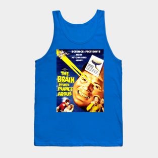 Classic Science Fiction Movie Poster - Brain from Planet Arous Tank Top